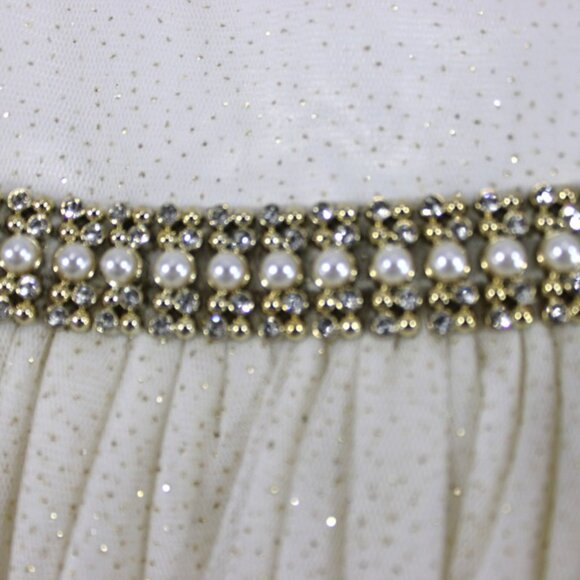 American Princess Candle Gold Sparkle Tiered Tulle Special Occasion Dress 2T NWT - Picture 4 of 6